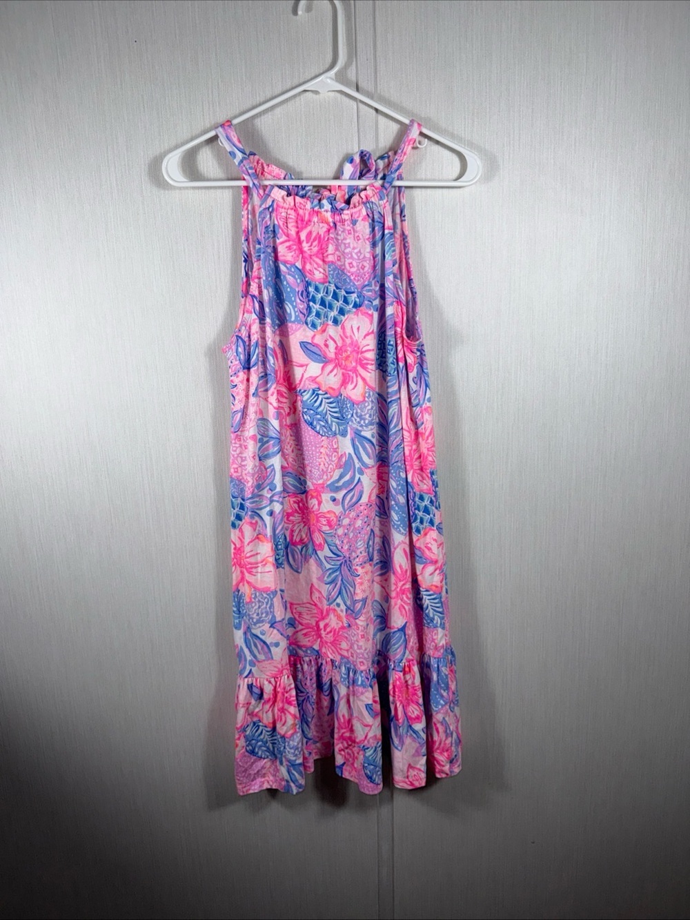 LILLY PULITZER SAIRA DRESS SIZE SMALL *SNAPPY TURTLE* PINK ISLE